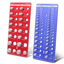 51 Nut and Bolt Thread Checker Identifier Gauge 24 Standard & 27 Metric, 2-in-1