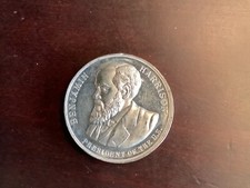 1888 Benjamin Harrison Inaugurated White Medal 38mm. R-6