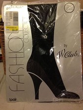 Vintage W. Club fashion collection with ankle decor black pantyhose size B