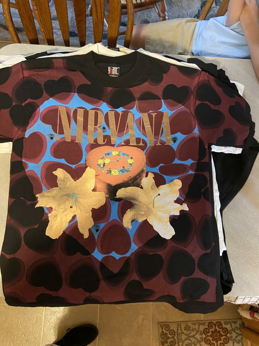 NIRVANA HEART SHAPED BOX tシャツ  1993