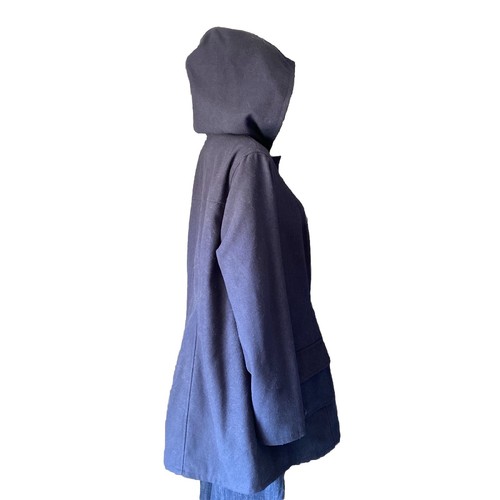 “Her Universe" Dr. Who Navy Blue Toggle PEACOAT 1X Jacket Hooded TORRID Tardis - Picture 6 of 22