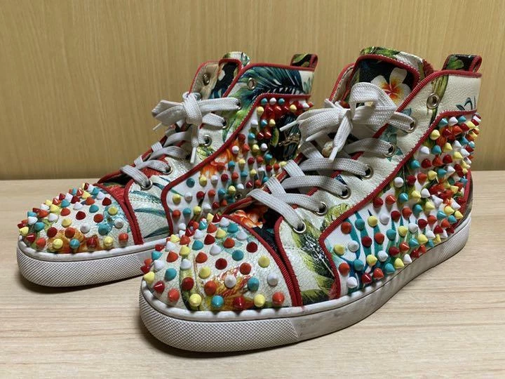 Christian Louboutin Spike High Top Sneakers Kawai EU 42 Japan | eBay