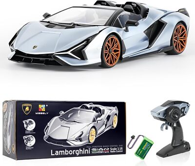 Lamborghini Remote Control Car, 1:16 Scale Lambo Toy Car 7.4V 500Mah Officially