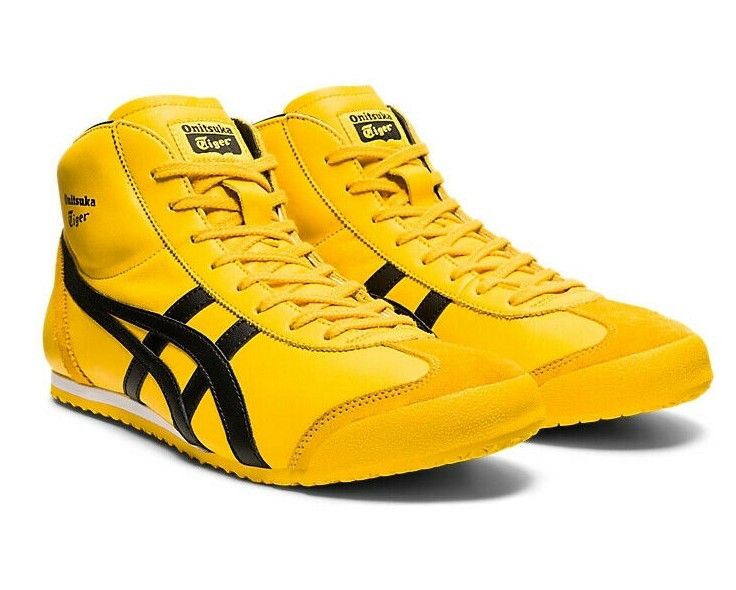 Onitsuka Tiger MEXICO Mid Runner 1183B577 751 YELLOW BLACK Onitsuka Tiger MEXICO Mid Runner 1183B577 751 YELLOW BLACK