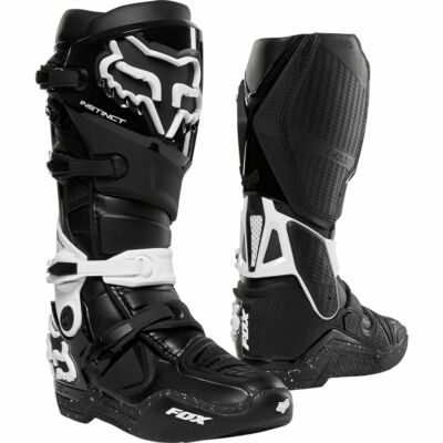 Fox Instinct Motocross Stiefel Größe US13 EU47 schwarze Offroad Stiefel MX 