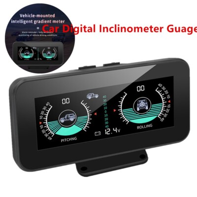 Off Road Auto Digital Inclinometer Gauge Tilt Indicator Angle Level Slope Meter