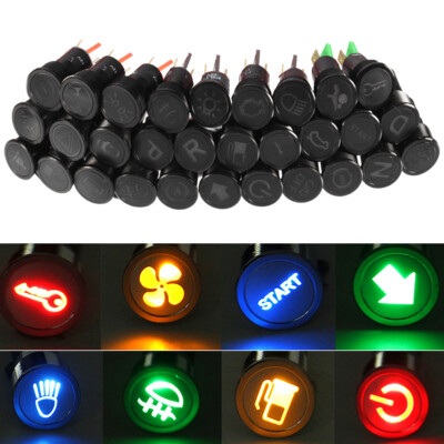 Waterproof 12mm LED Indicator Warning Light Lamp Pilot Panel Dash Car Boat Truck - Foto 3