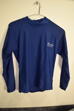 Maui Surf Wear Rash Guard Beach Swim UPF Long Sleeve Shirt BOYS L Blue