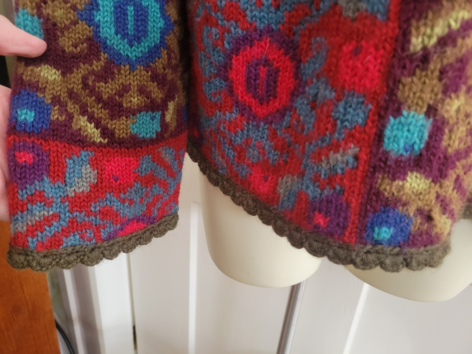 Peruvian Connection art hand knit cardigan sweate… - image 5