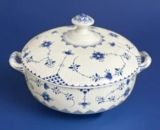 Franciscan Denmark Blue English Ironstone Covered Vegetable Serving Bowl Tureen
