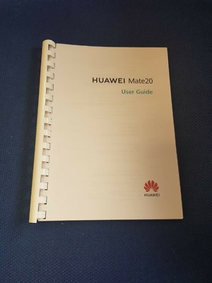 HUAWEI MATE 20 KOMPLETT GEDRUCKTE BEDIENUNGSANLEITUNG BEDIENUNGSANLEITUNG 114 SEITEN A5