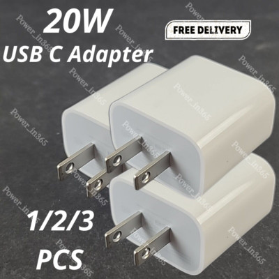 USB C Type C 20W Fast Charger Power Adapter PD Block For Android iPhone iPad Pro