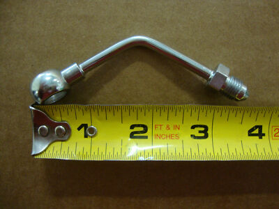 Big Dog Motorcycles 10mm 60* BRAKE CALIPER BANJO FITTING 3 1/2'' CHROME 3/8 AN-3 
