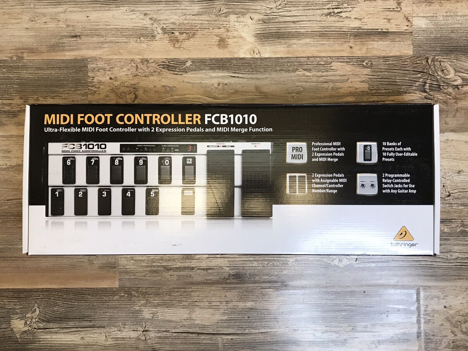 【SEAL限定商品】 BEHRINGER メーカー公式ショップ FCB1010 MIDI Foot Controller Opened Ra New Never Brand
