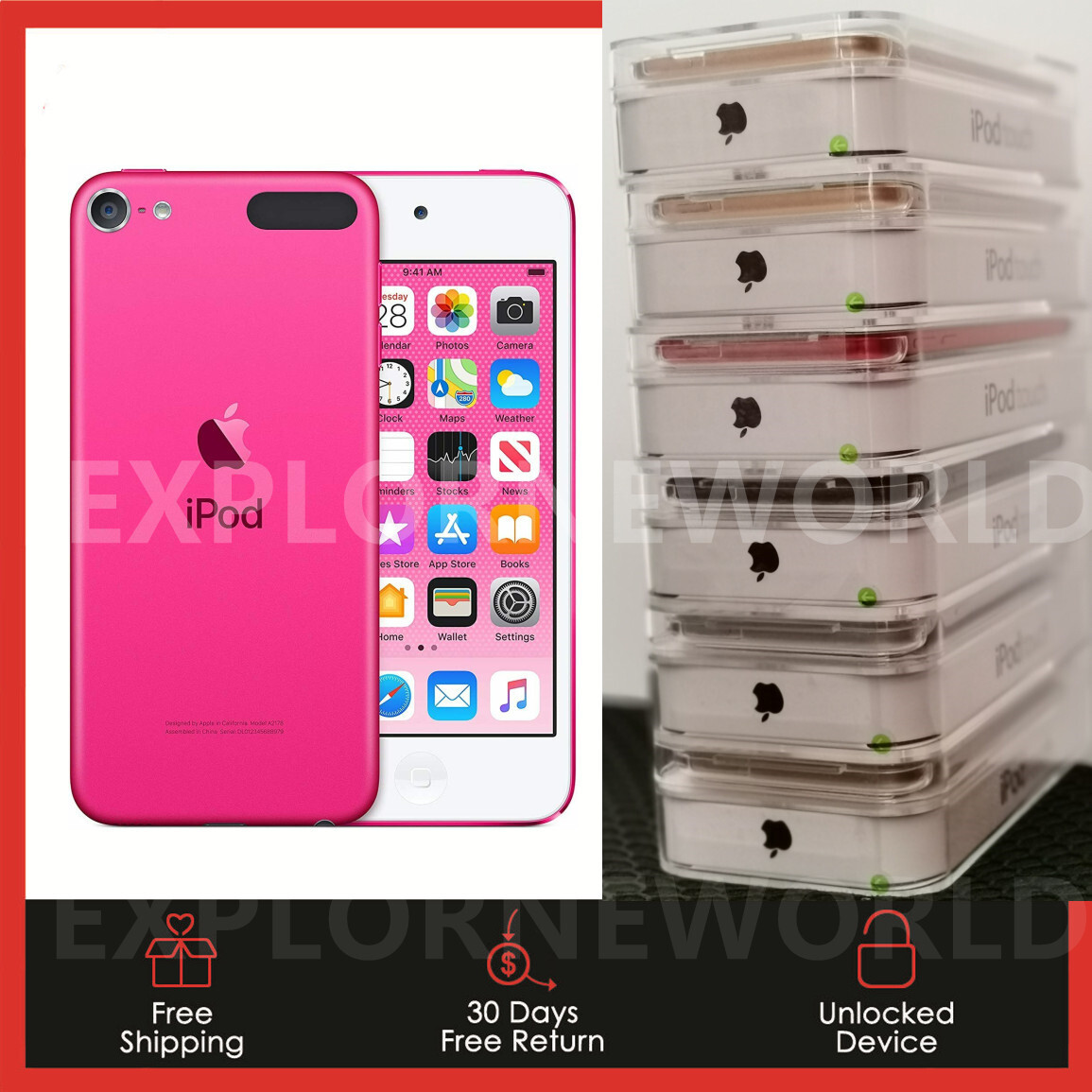 NEW Apple iPod Touch 6th 7th Generation 32/64/128GB/256GB Pink