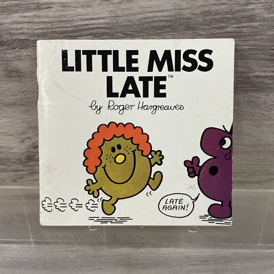 Vintage Roger Hargreaves Little Miss Late Paperback Book 1981