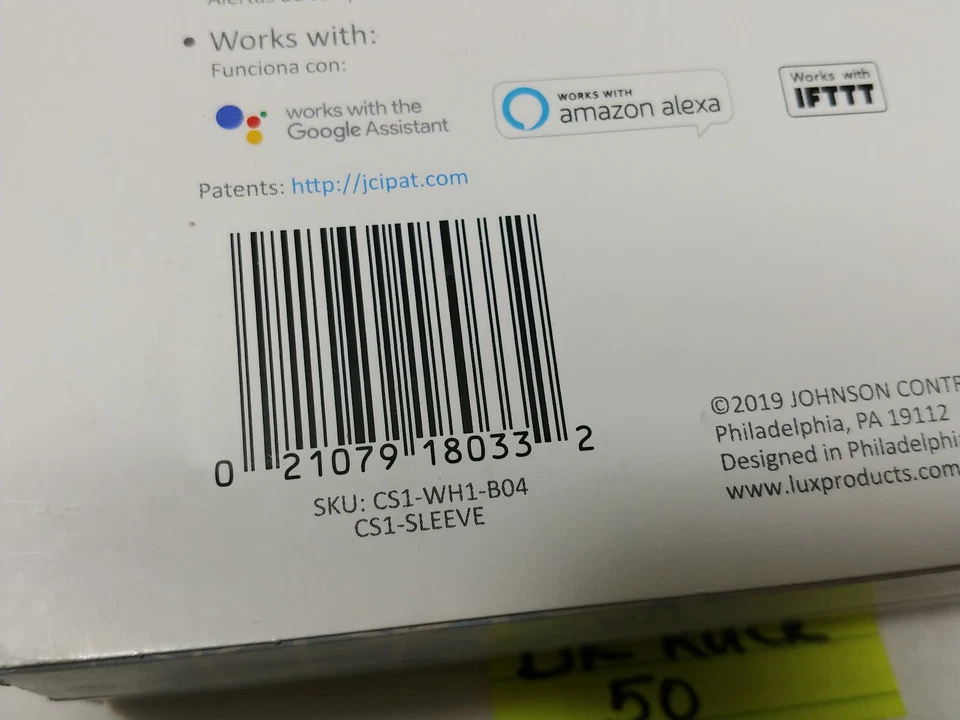 Lux CS1-WH1-B04 Digital Thermostat - Image 4 of 4