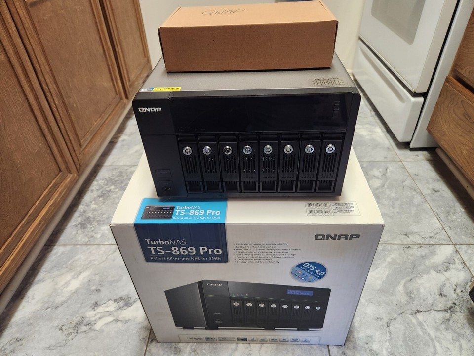 QNAP TS-869 Pro 8-Bay NAS Storage Array w/ 8 Hard Drives | eBay