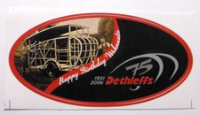 Werbe-Aufkleber Dethleffs 75 Jahre Wohnauto 1931 - 2006 Caravan Wohnwagen WoMo