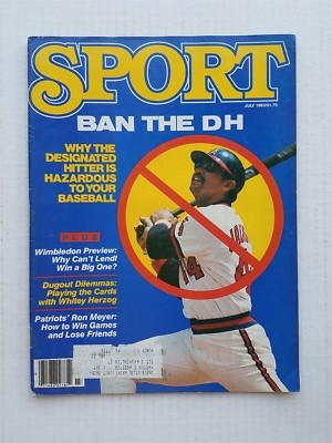 Vintage Sport Magazine July 1983 - Reggie Jackson - Wimbledon - Ban The DH