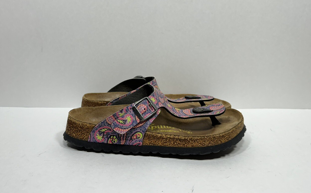 Birkenstock Papillio Gizeh Multicolor Sandals Women's Size 36