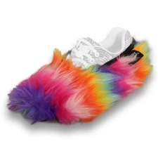 Master Fuzzy Womens Bowling Shoe Covers Rainbow