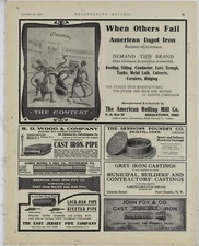 1910 American Rolling Mill Co. Ad: ARMCO Contest - Consumers v. Corrosion