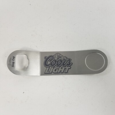 Coors Light Beer Bottle Opener Metal Slap Cap