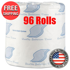 Standard Toilet Paper Septic Safe 1-Ply 1000 Sheets/Roll 96 Wrapped in Carton