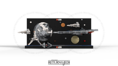 Modubrix Mocs Planet ENDOR mit Todesstern II Bausatz 926 Teile Spielzeug-Set