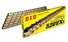 DID 520 VX3 Super Heavy Duty Gold X-Ring Chain 108 Links, With Joining Link