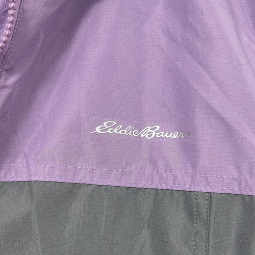 Eddie Bauer Hooded Rain Jacket/Windbreaker Girl's Large Light Purple - Picture 10 of 13