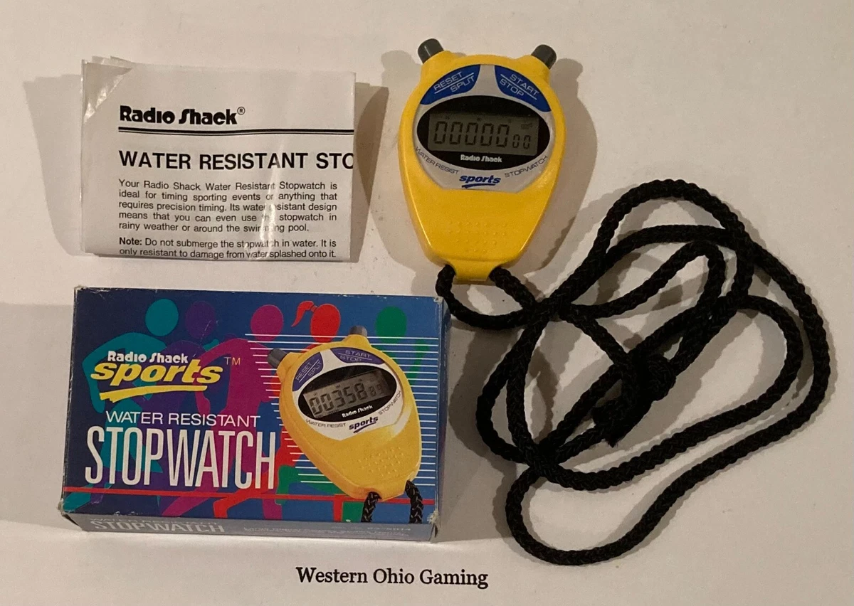 Water resistant stopwatch clearance