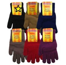 1x THERMAL Unisex Mens womens Warm Winter Woolen Knitted Stretch Wool Gloves