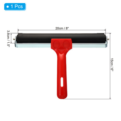 Yechiry Brayer Roller - Ergonomic Rubber Craft Roller For Removing Bubbles On Vinyl, Heat Transfers, & Paper