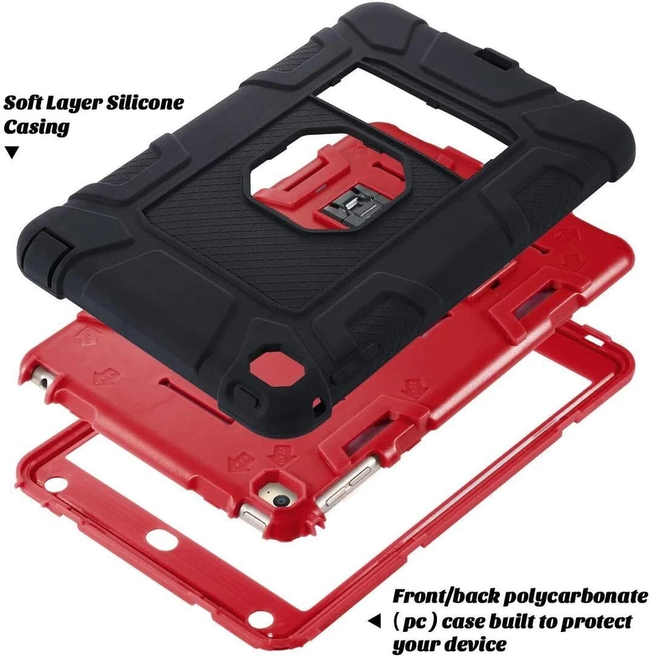 iPad Mini 4 Case Three Layer Heavy Duty Rugged Case with Shock Absorption - Image 2 of 4