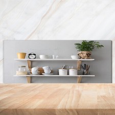 Kitchen Glass Splashback 125x50 Decorations on the shelf