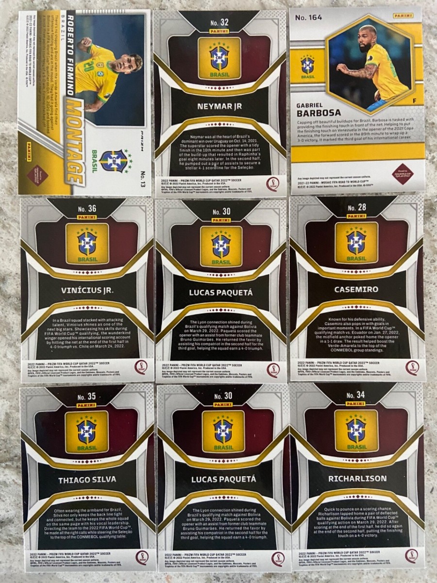 9) 2022 Prizm & Mosaic FIFA World Cup Soccer Cards: Neymar 9) 2022 Prizm & Mosaic FIFA World Cup Soccer Cards: Neymar