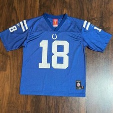 NFL Indianapolis Colts Jersey 18 Manning Size: L Youth 