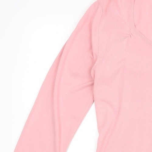 NEXT Womens Orange Square Neck Acrylic Blend Jumper Size 18 - Picture 6 of 12