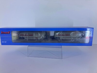 Jouef HJ6249 – Set De 2 Wagons Citernes 3 Essieux 'Pétroles De L'Ouest' – SNCF Époque 4 – Neuf