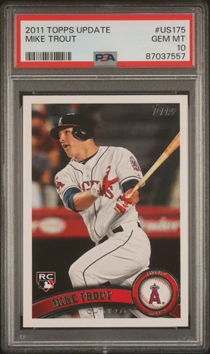 2011 Topps Update Series - #US175 Mike Trout (RC) PSA GM 10