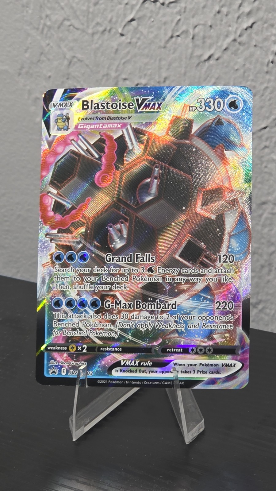 Pokémon Blastoise VMAX SWSH103 Sword & Shield Black Star Promo