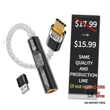 2026 Latest USB C DAC Audio Adapter with Headphone Amplifier, standard 1 black