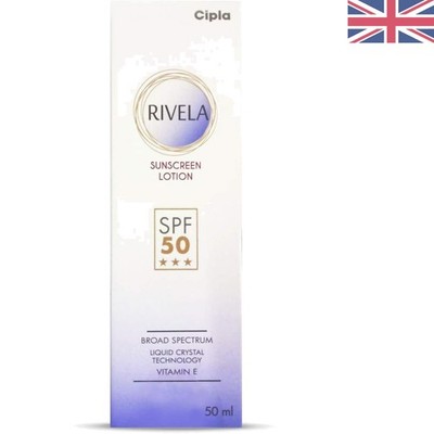 Advanced UV Protection Rivela Sunscreen Lotion 50ml - Water Resistant & Aromatic