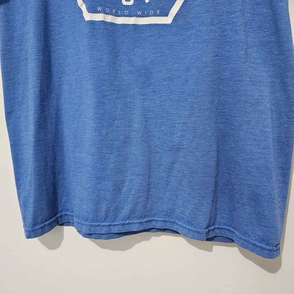 Volcom Stone -  T-Shirt Short Sleeve Chest Logo - Size M - Blue - Cotton Blend - Image 4 of 4