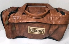 Rare DIXXON Brown Distressed Leather Duffle Bag 32L 20"x 10"x 10"