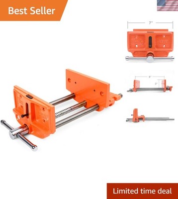 Multi-Purpose Woodworker's Vise - Jorgensen's 9'' Opening, Easy Mount for Benches