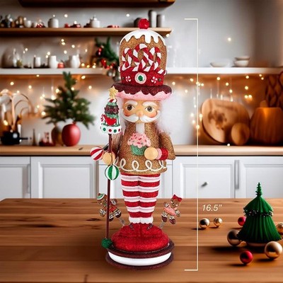 Kurt S. Adler HA0526 - Nussknacker Hollywood ''Gingerbread King'', 16,5 inch