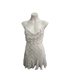 Women's Milly Osian 3 D Circle Dress White Sz 8